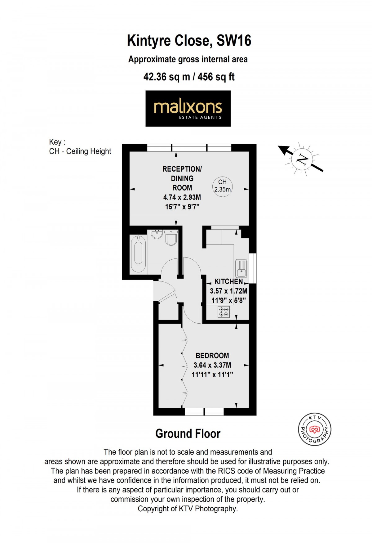 Floorplan for Kintyre Close, London, SW16