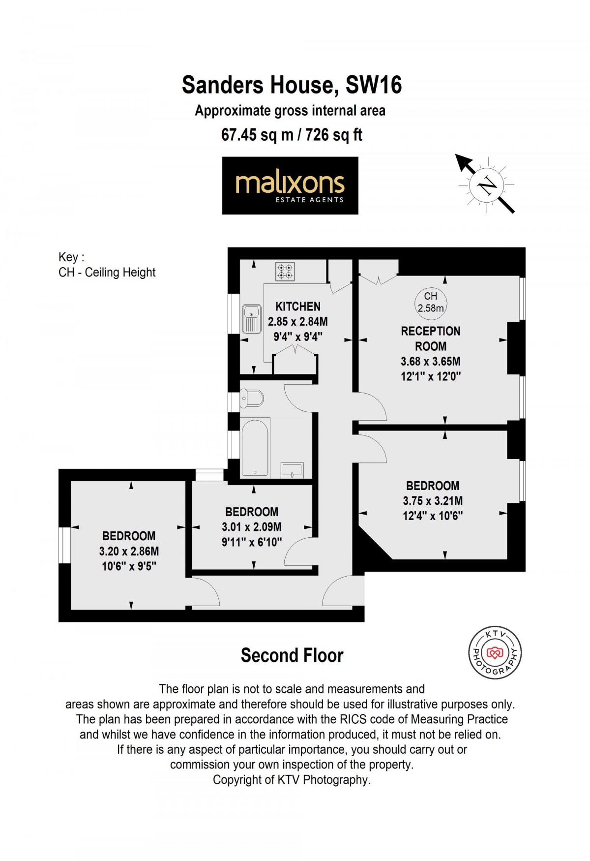 Floorplan for Pathfield Road, Sanders House Pathfield Road, SW16