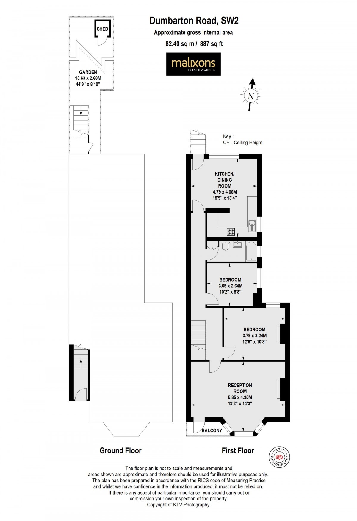 Floorplan for Dumbarton Road, London, SW2