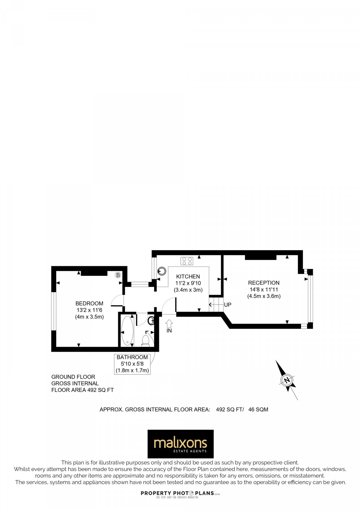 Floorplan for Broxholm Road, London, SE27