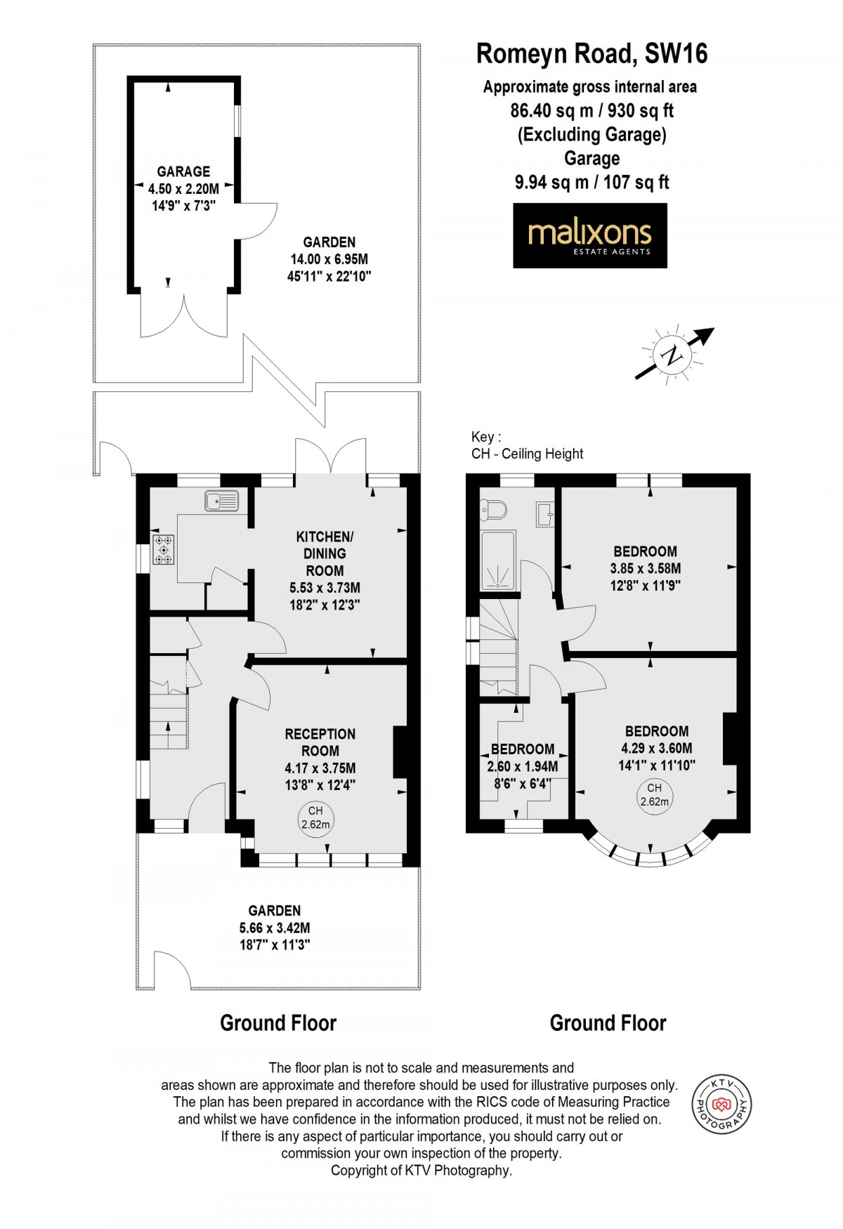 Floorplan for Romeyn Road, London, SW16