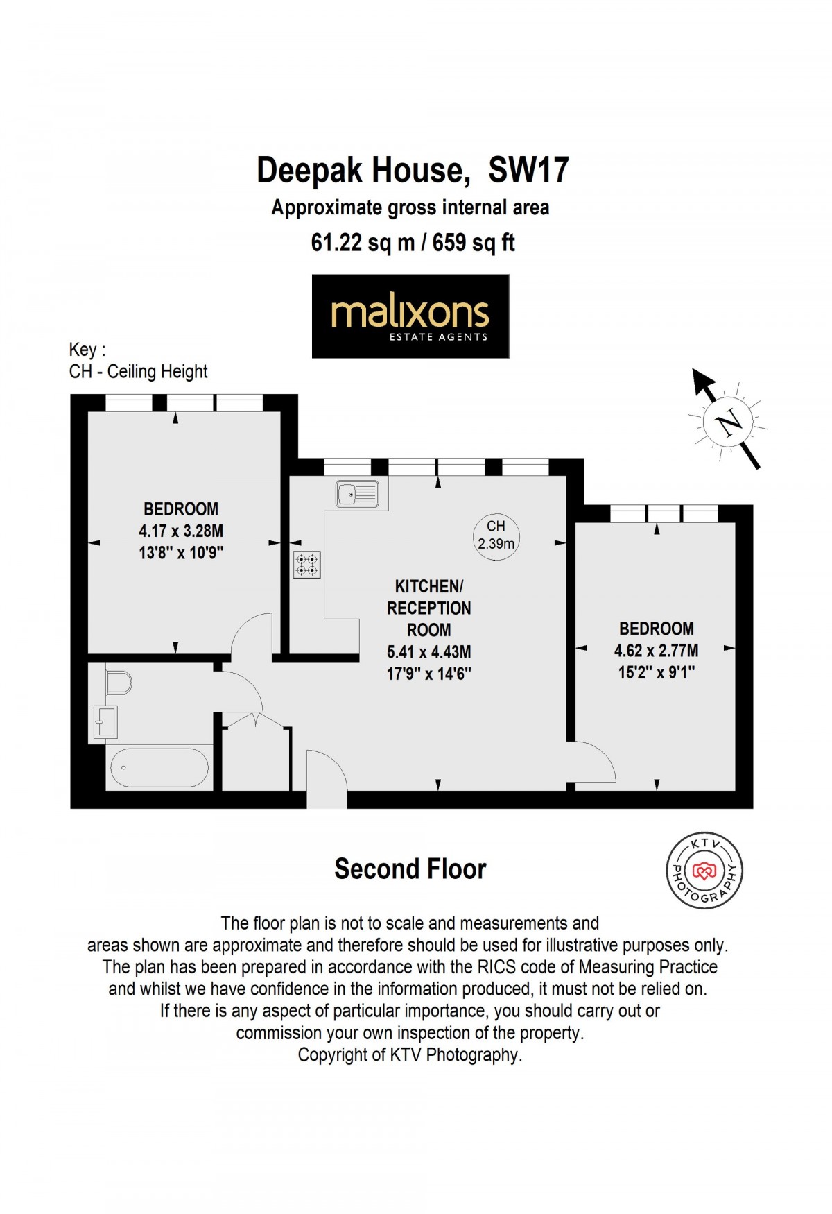 Floorplan for Garratt Lane, Deepak House, SW17