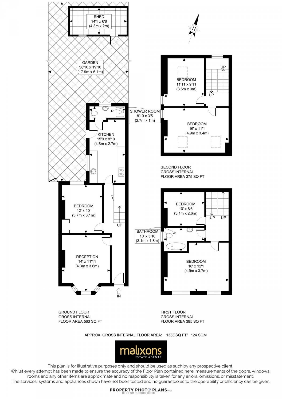 Floorplan for Grange Park Road, Thornton Heath, CR7