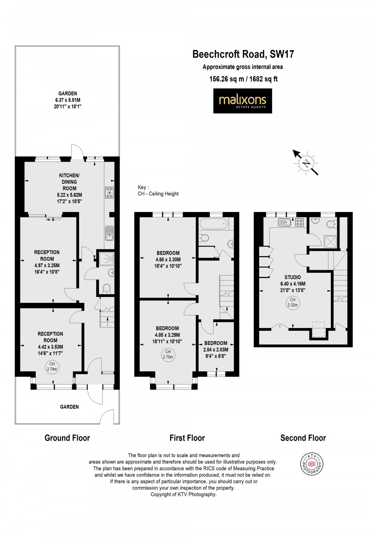 Floorplan for Beechcroft Road, London, SW17