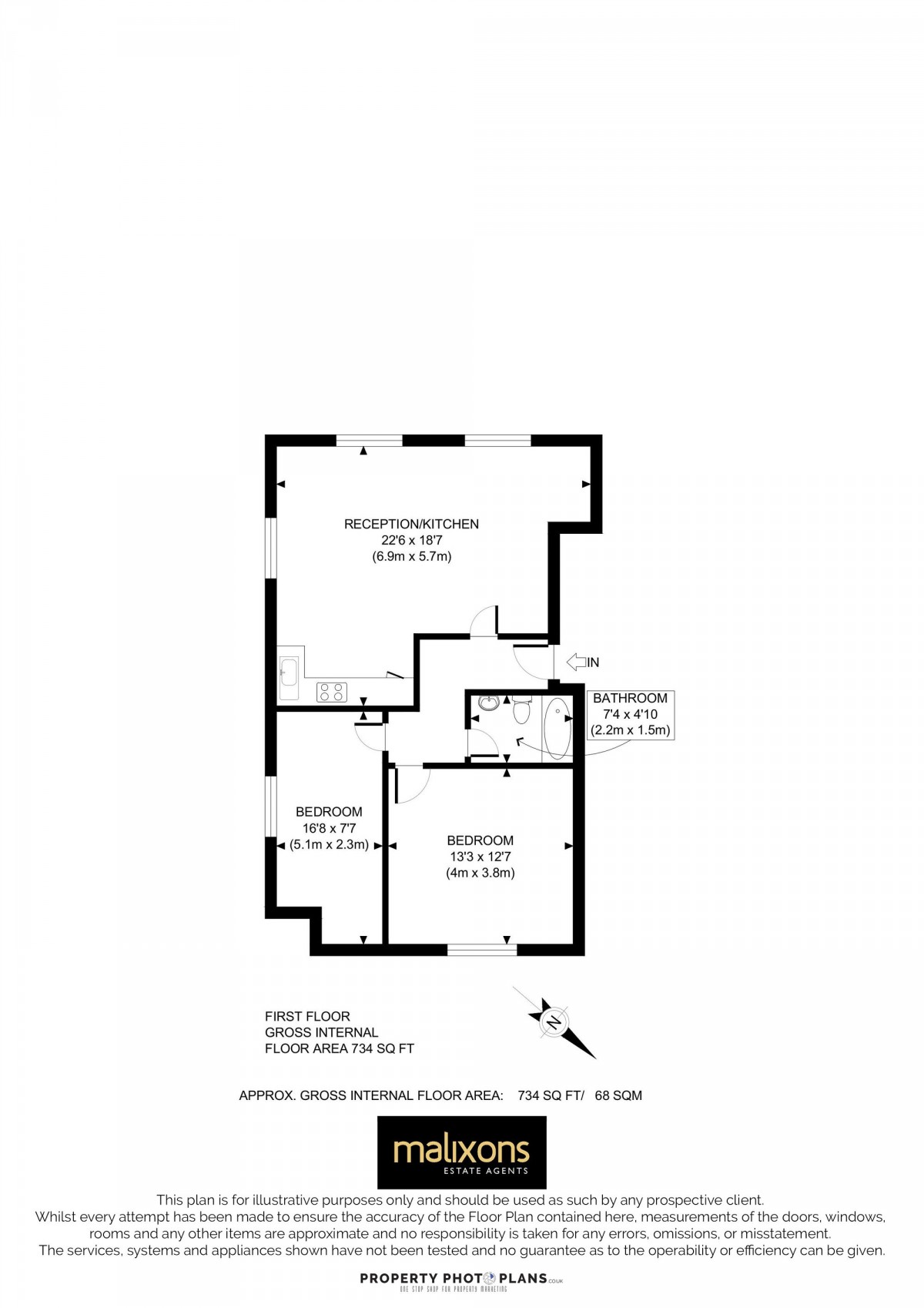 Floorplan for Norbury Avenue, Burkitt House, CR7