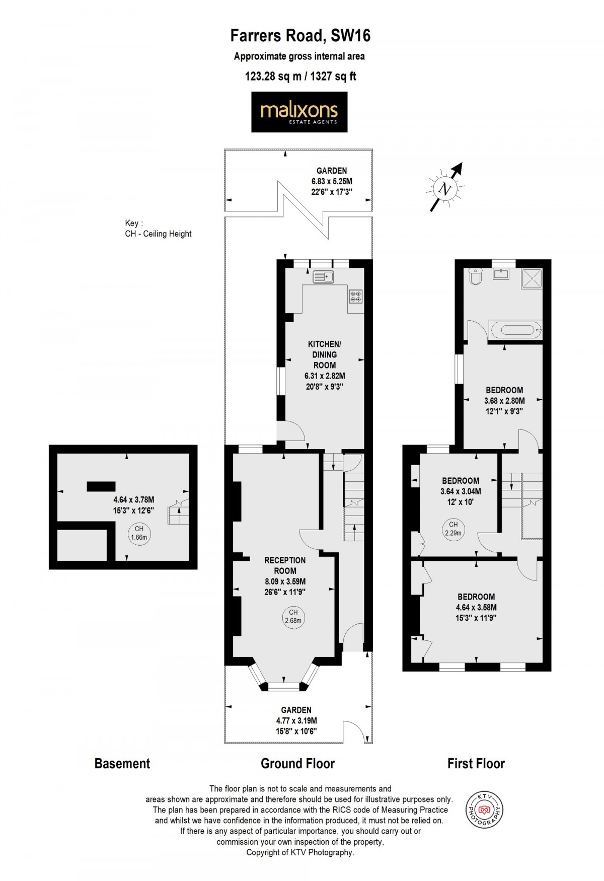 Floorplan for Ferrers Road, London, SW16