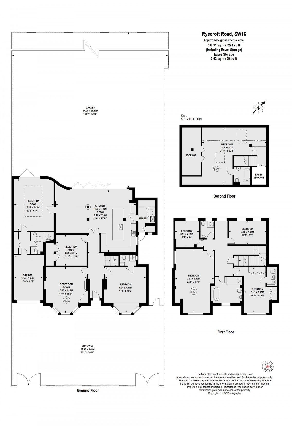 Floorplan for Ryecroft Road, London, SW16