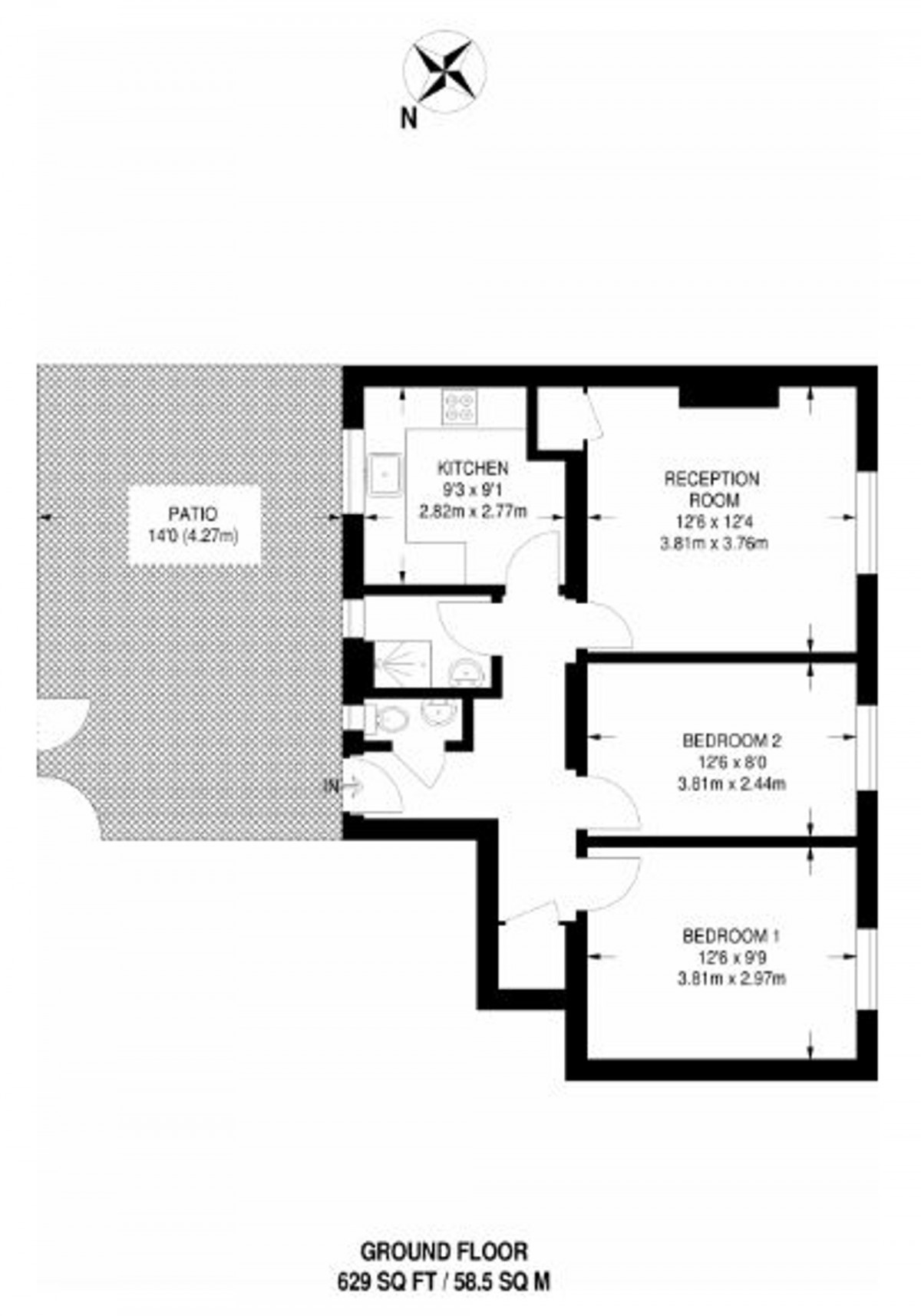 Floorplan for Union Grove, Dartington House Union Grove, SW8