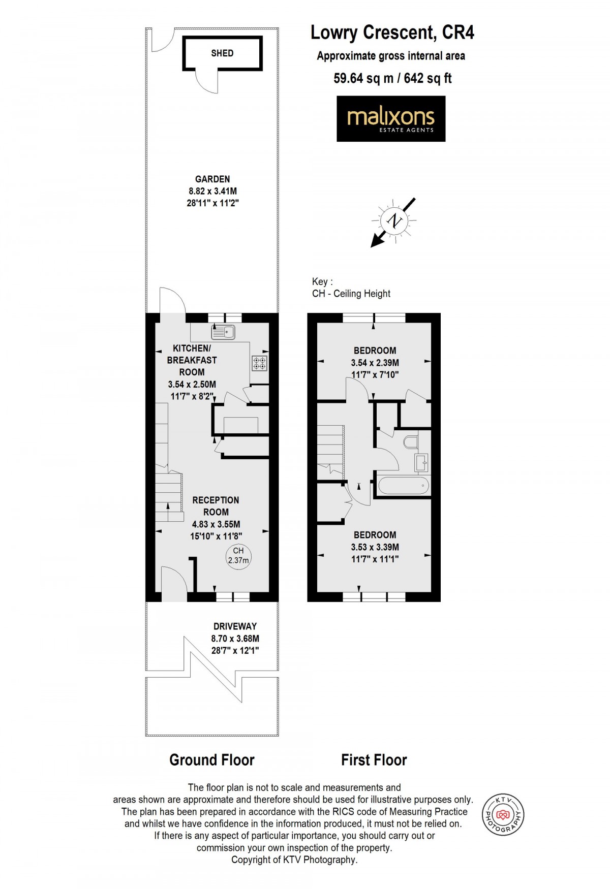 Floorplan for Lowry Crescent, Mitcham, CR4