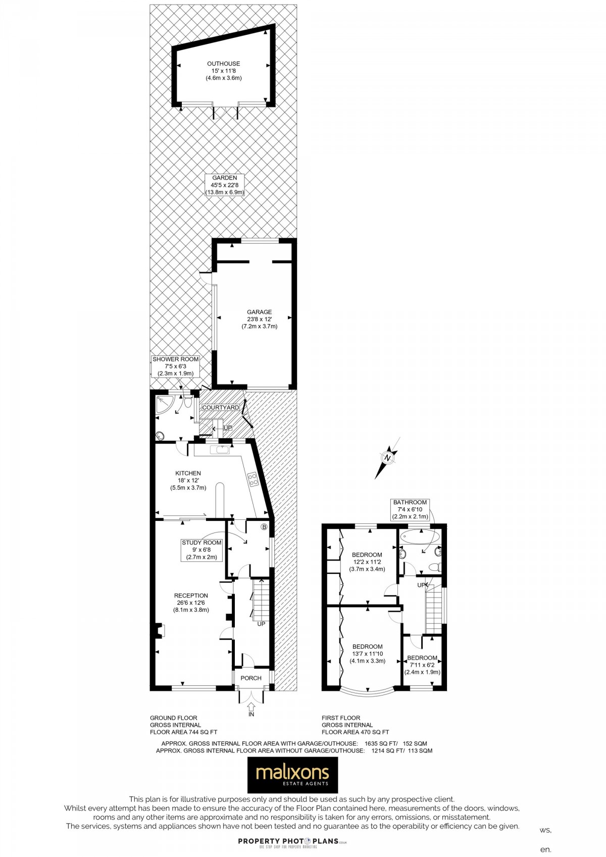 Floorplan for Rosedene Avenue, London, SW16