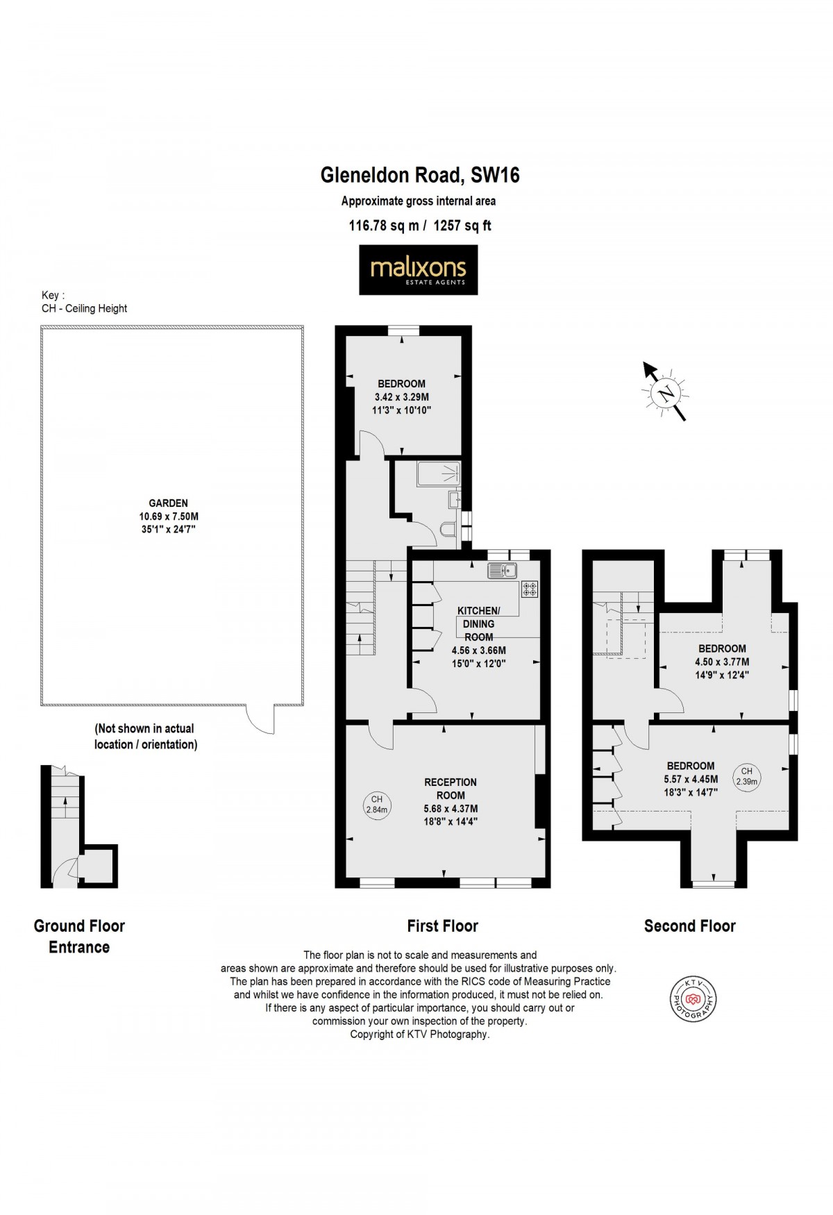 Floorplan for Gleneldon Road, London, SW16