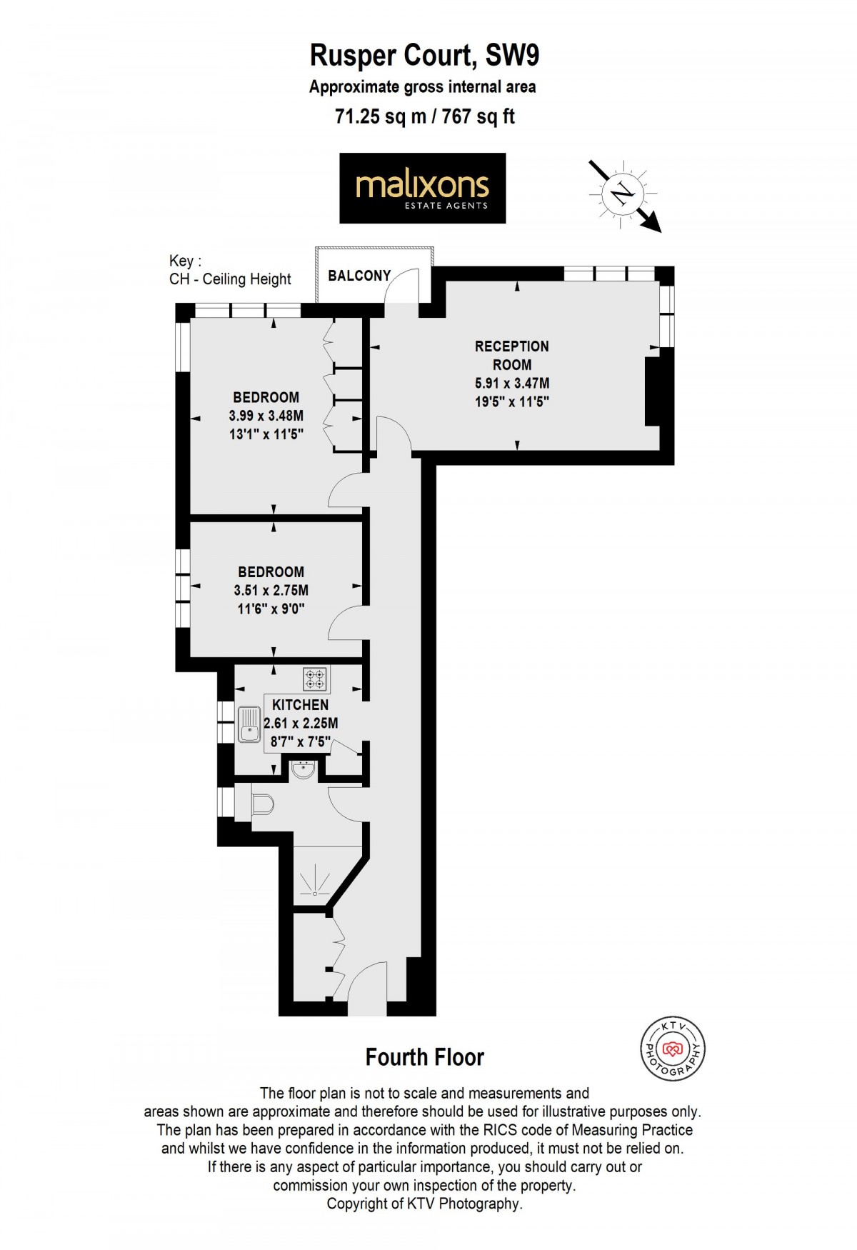 Floorplan for Clapham Road, Rusper Court Clapham Road, SW9
