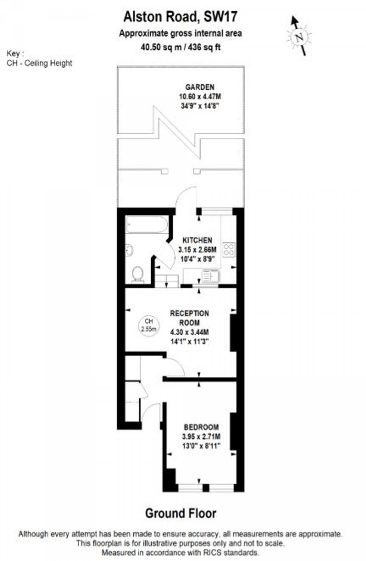 Floorplan for Alston Road, London, SW17