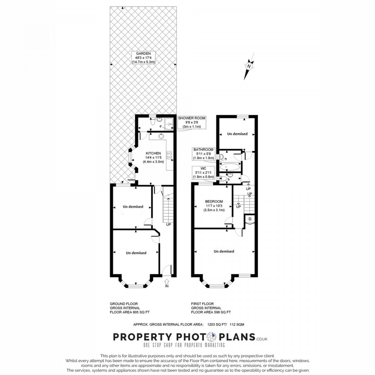 Floorplan for Mellison Road, London, SW17