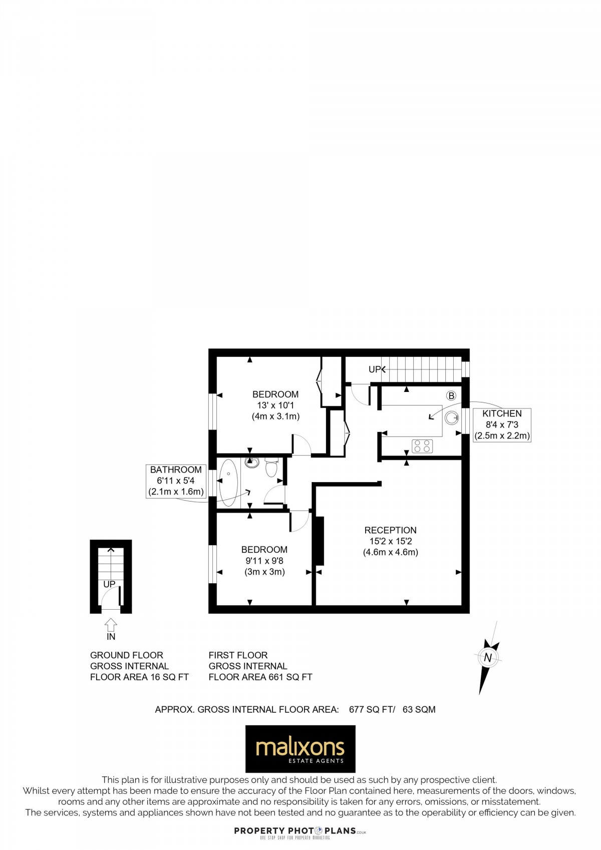 Floorplan for Enmore Road, London, SE25