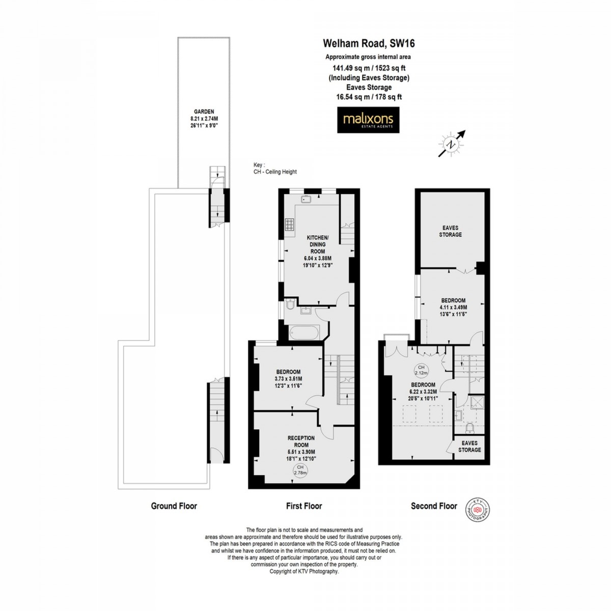 Floorplan for Welham Road, London, SW16