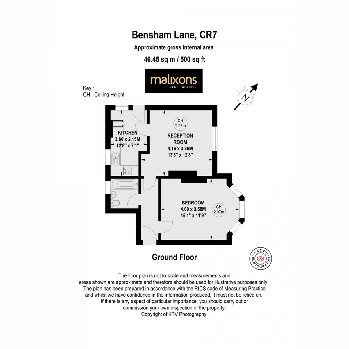 Floorplan for Bensham Lane, Thornton Heath, CR7