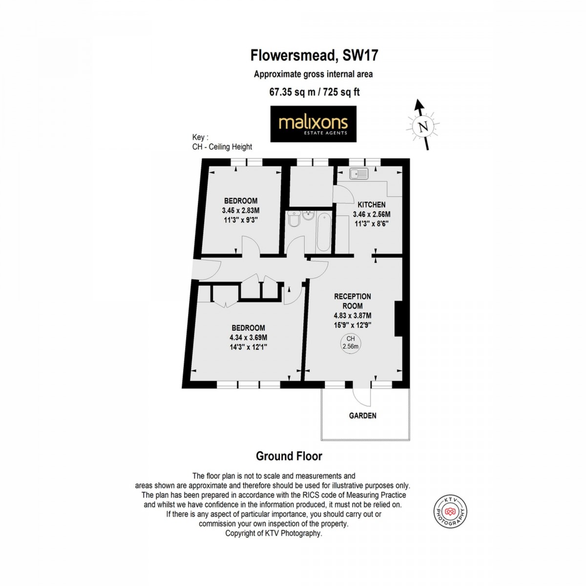 Floorplan for Upper Tooting Park, Flowersmead Upper Tooting Park, SW17