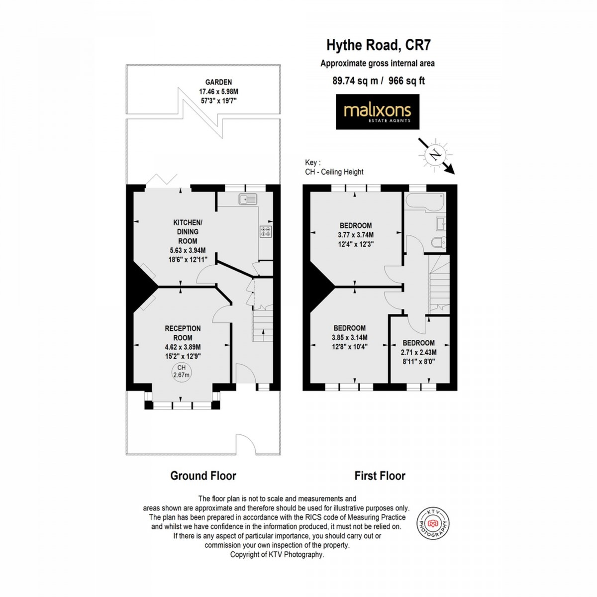 Floorplan for Hythe Road, Thornton Heath, CR7