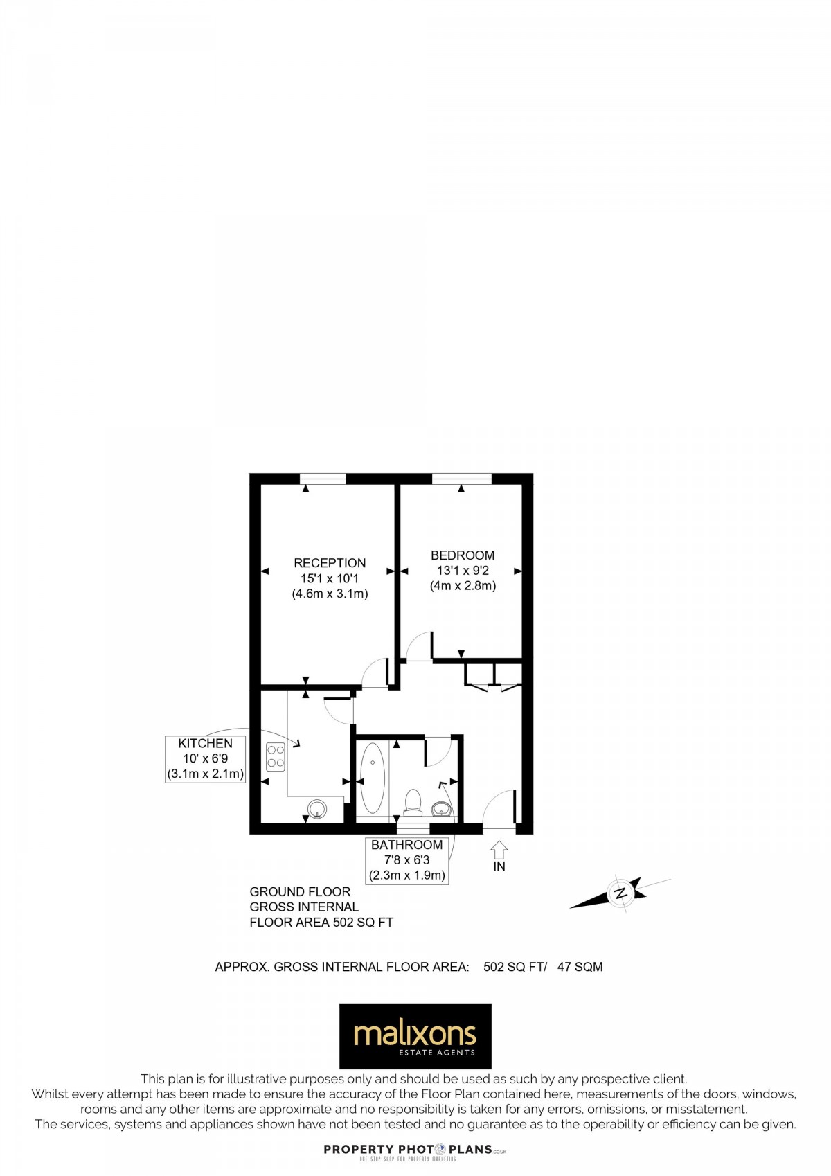 Floorplan for Leithcote Path, Poplar Court, SW16