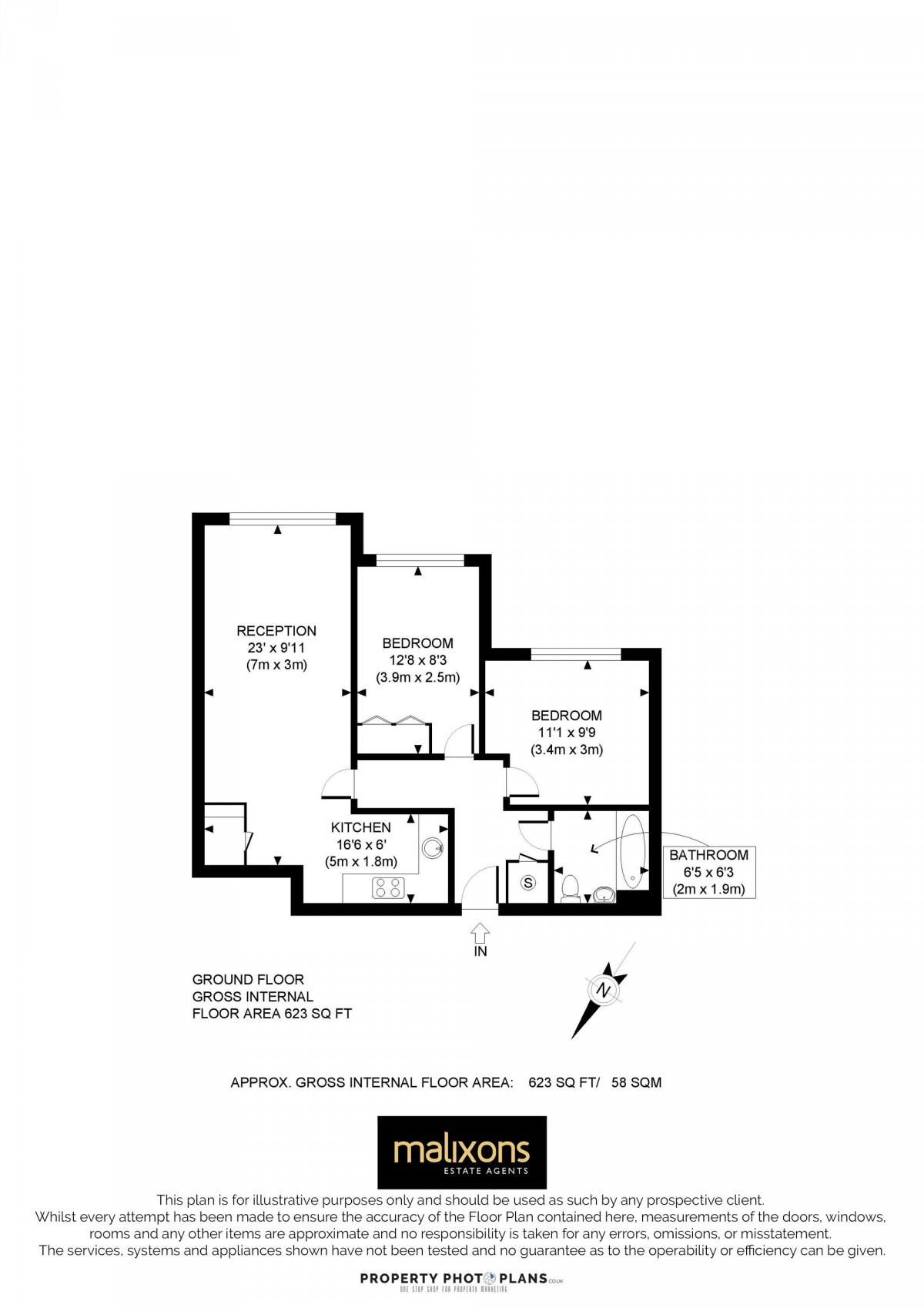 Floorplan for Effra Parade, London, SW2
