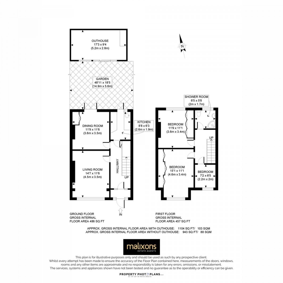 Floorplan for Beckway Road, London, SW16