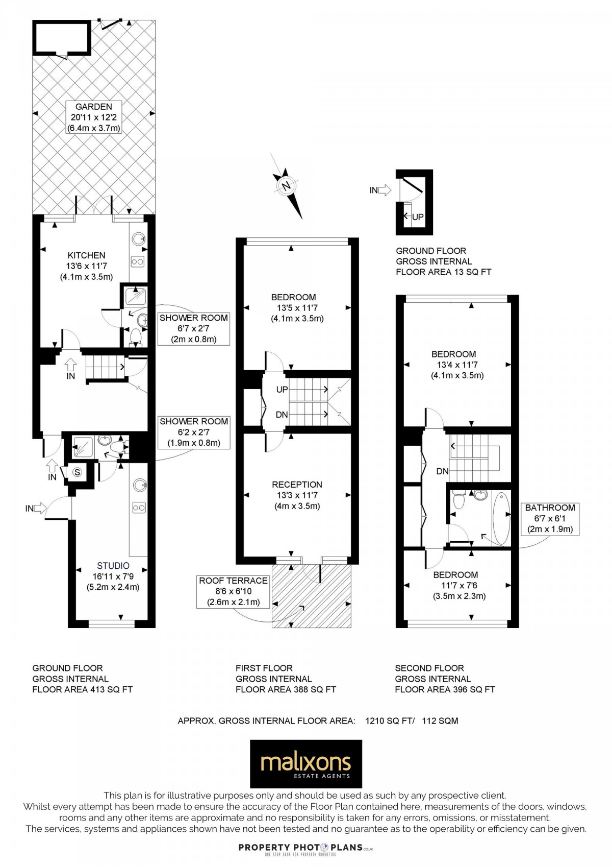 Floorplan for Caernarvon Close, Mitcham, CR4