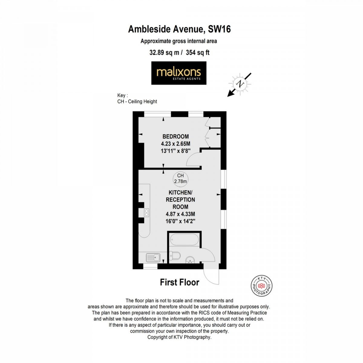 Floorplan for Ambleside Avenue, London, SW16