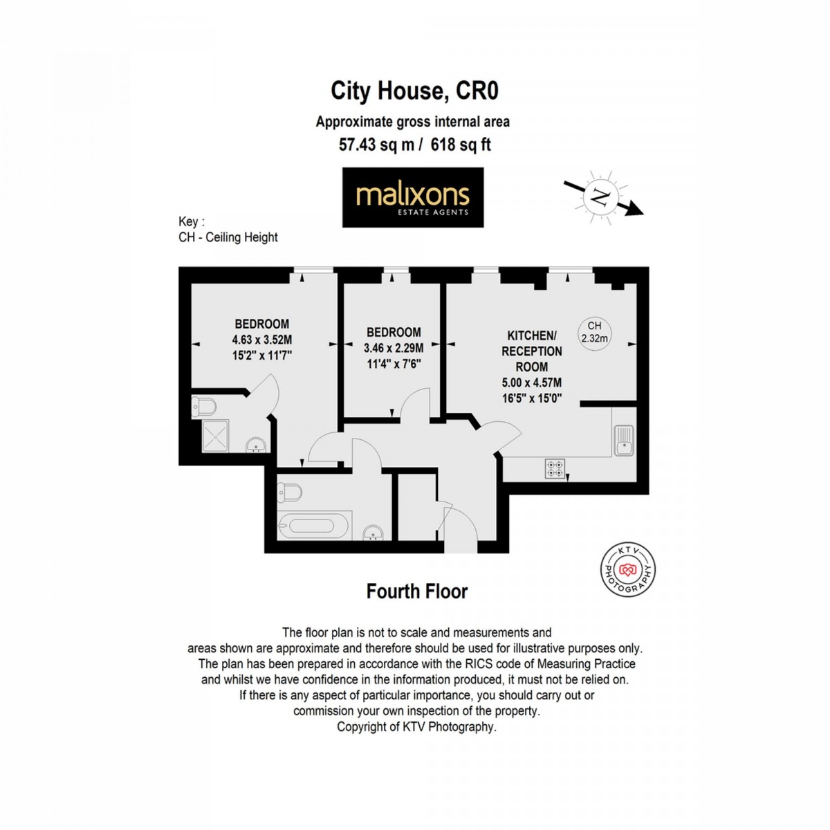 Floorplan for London Road, City House, CR0