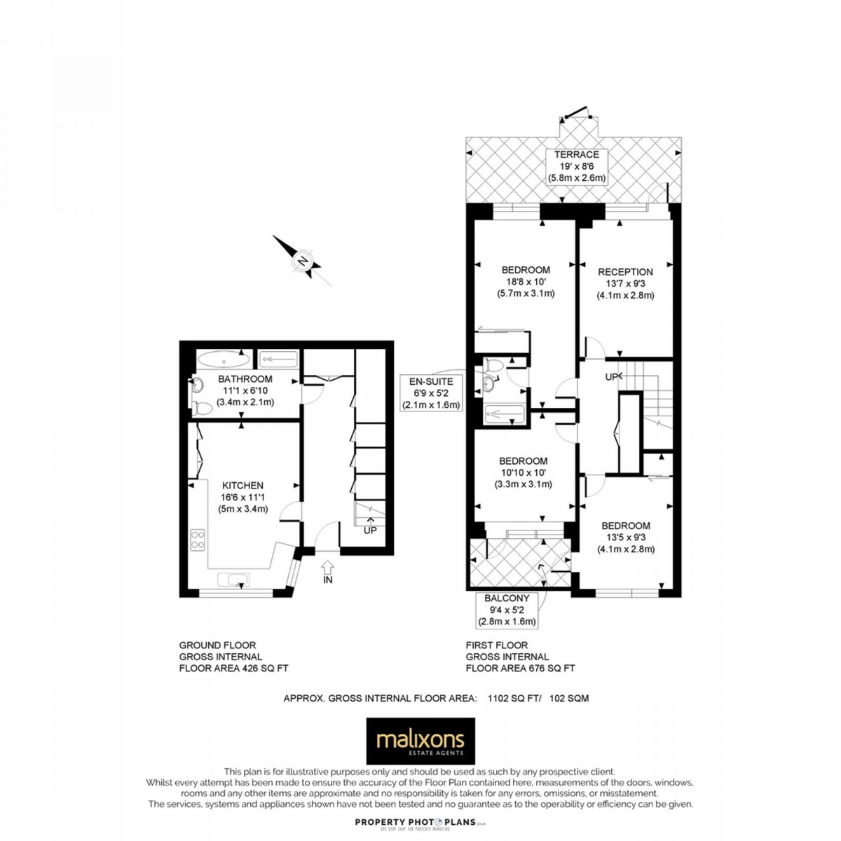 Floorplan for Caithness Road, Mitcham, CR4