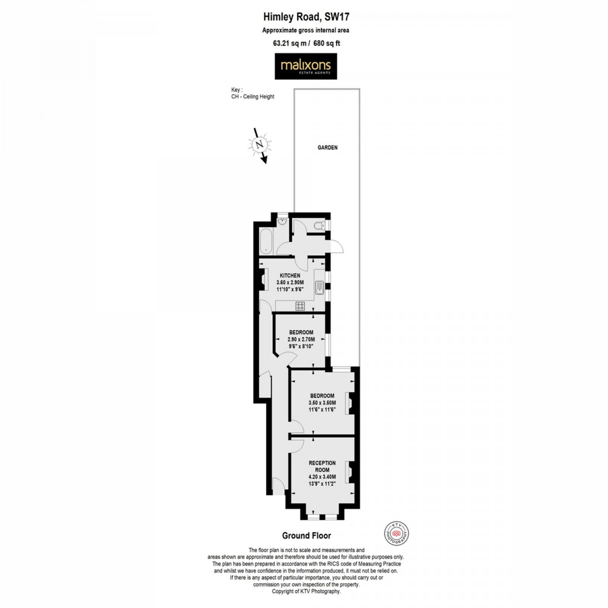 Floorplan for Himley Road, London, SW17