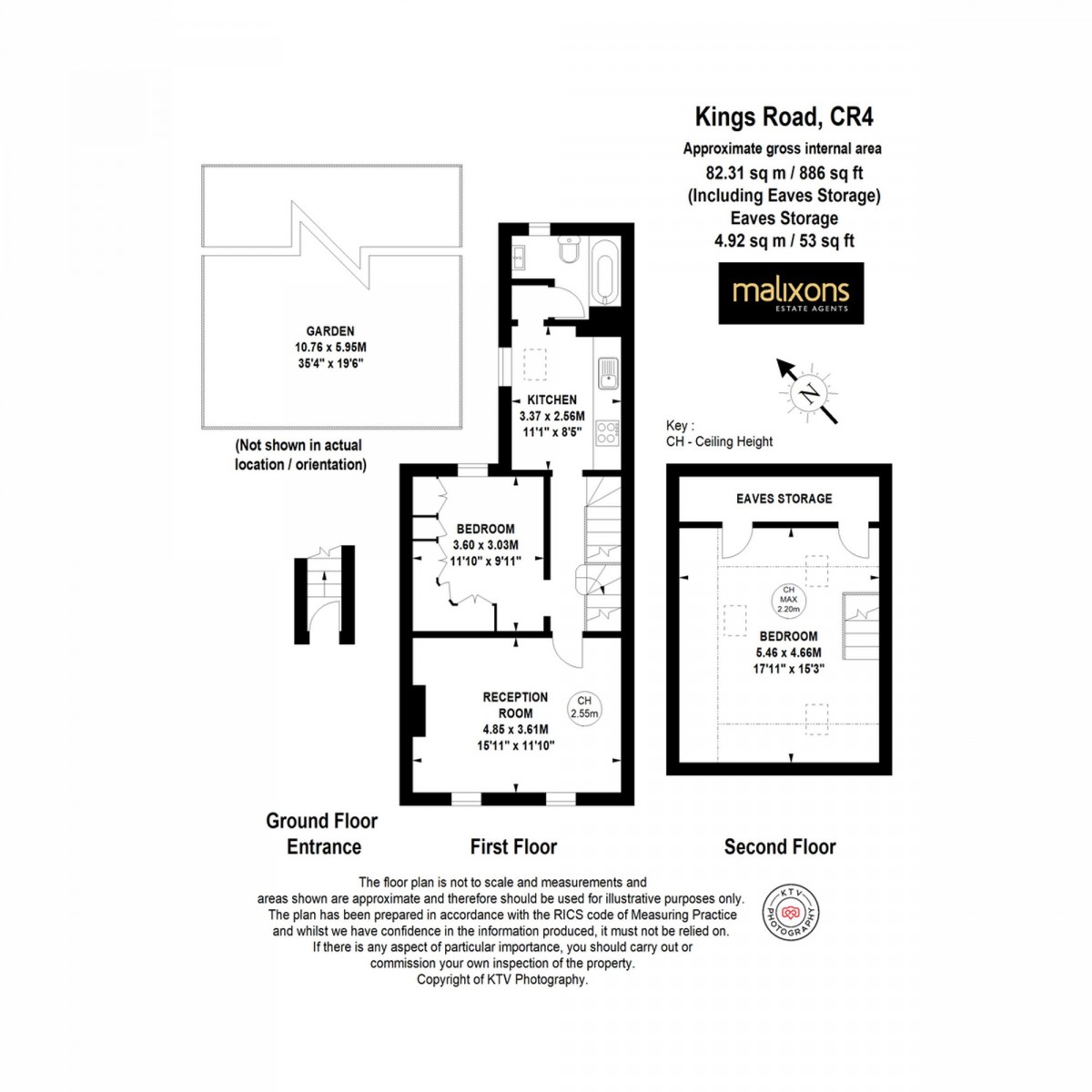 Floorplan for Kings Road, Mitcham, CR4