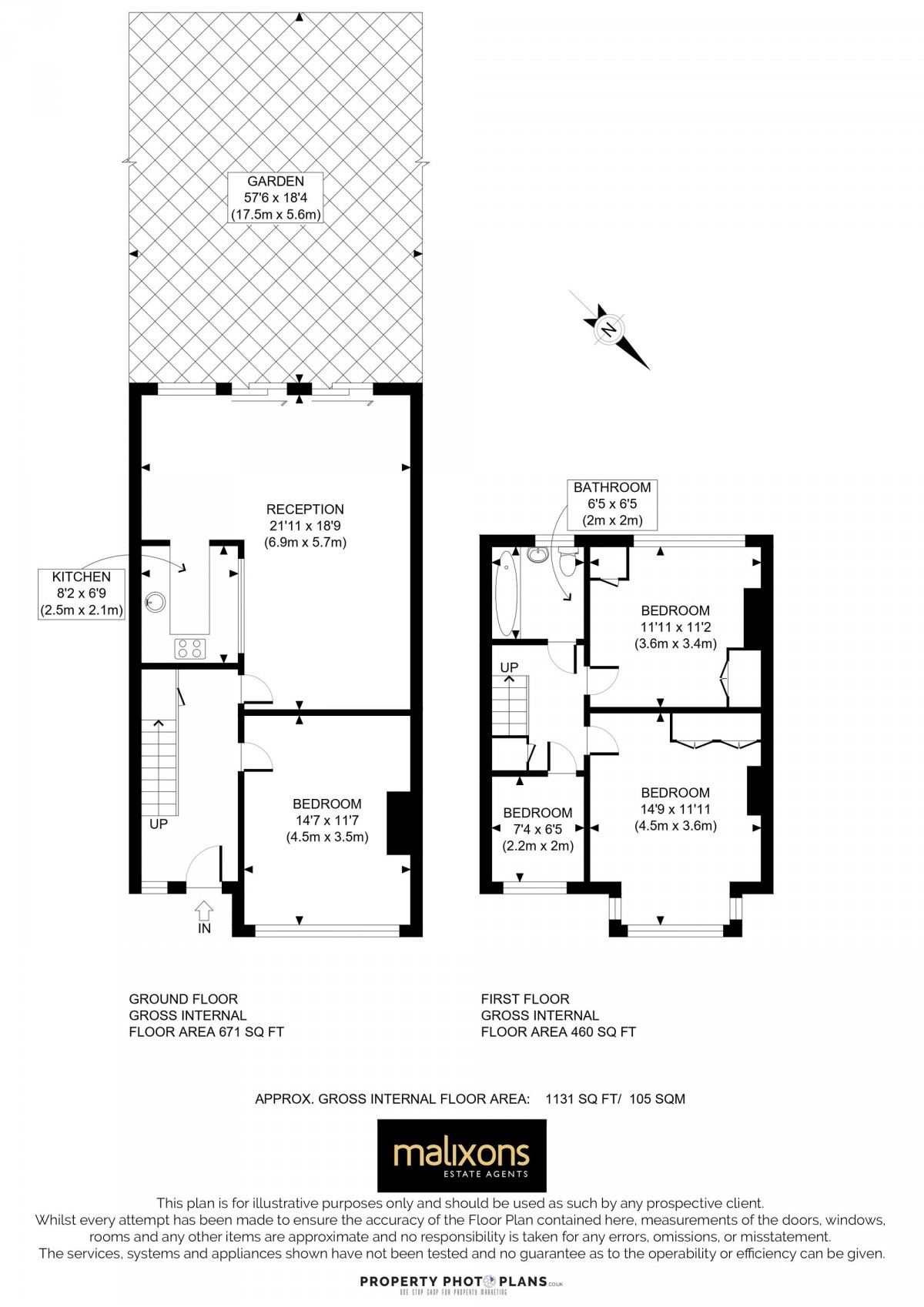 Floorplan for Beckway Road, London, SW16