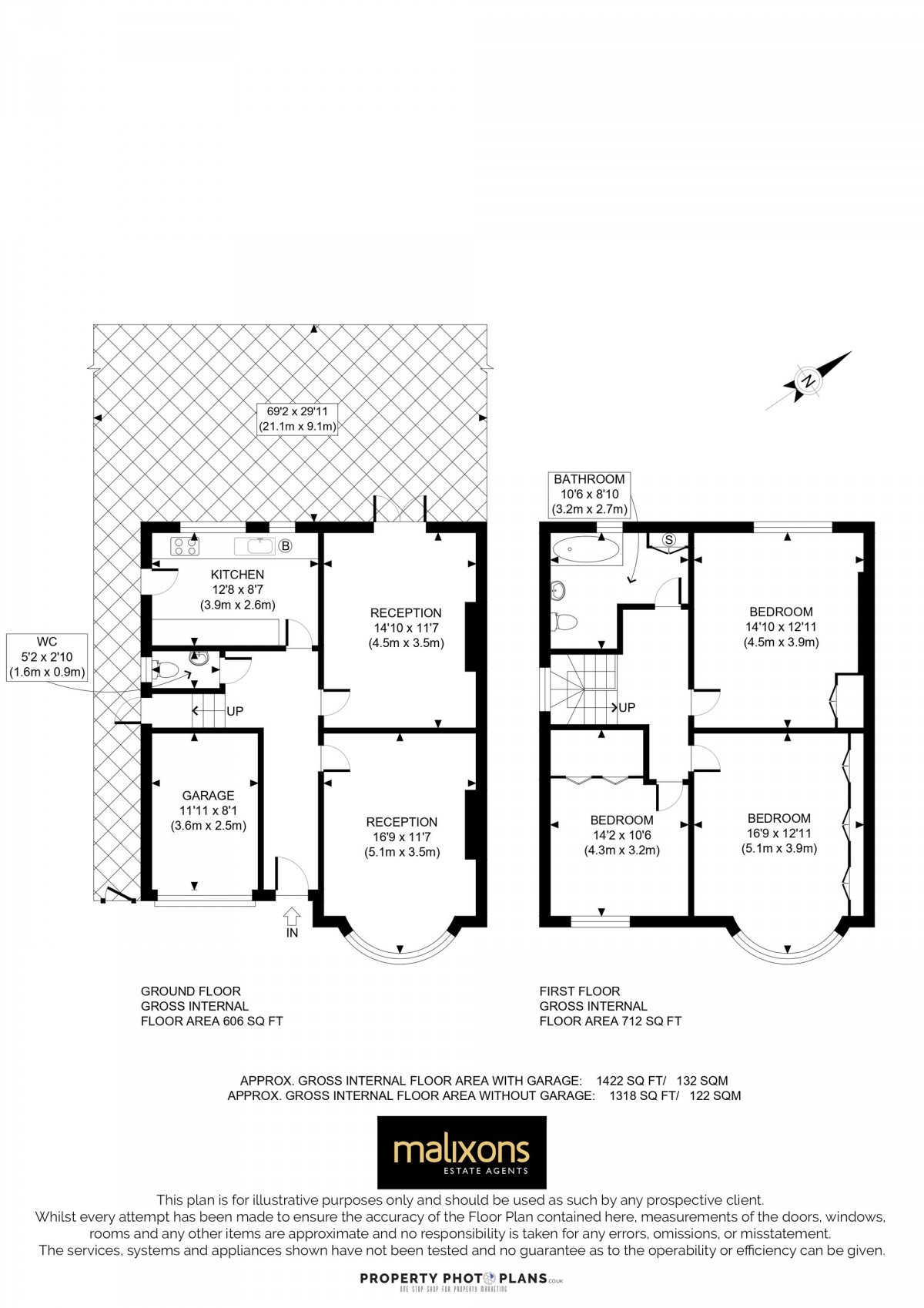 Floorplan for Honor Oak Rise, London, SE23