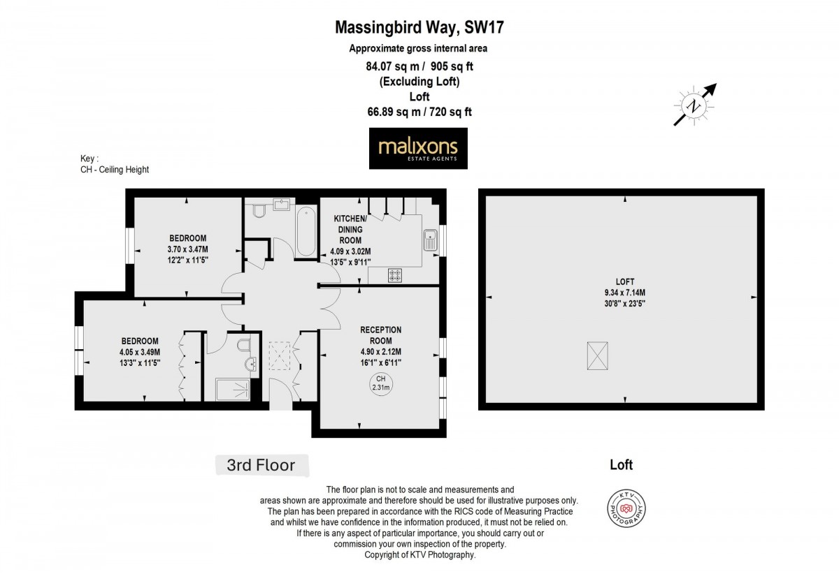 Floorplan for Massingberd Way, London, SW17