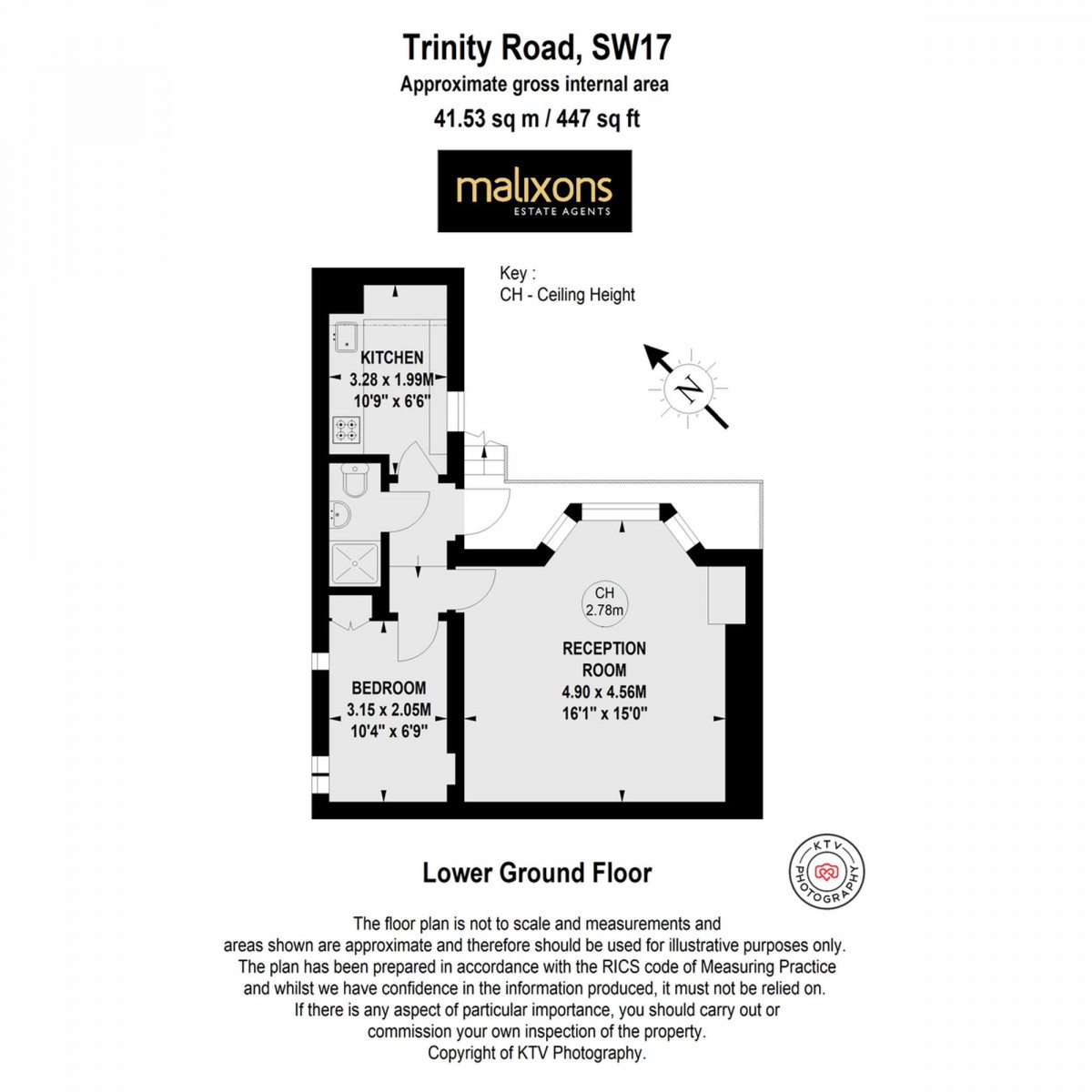 Floorplan for Trinity Road, London, SW17