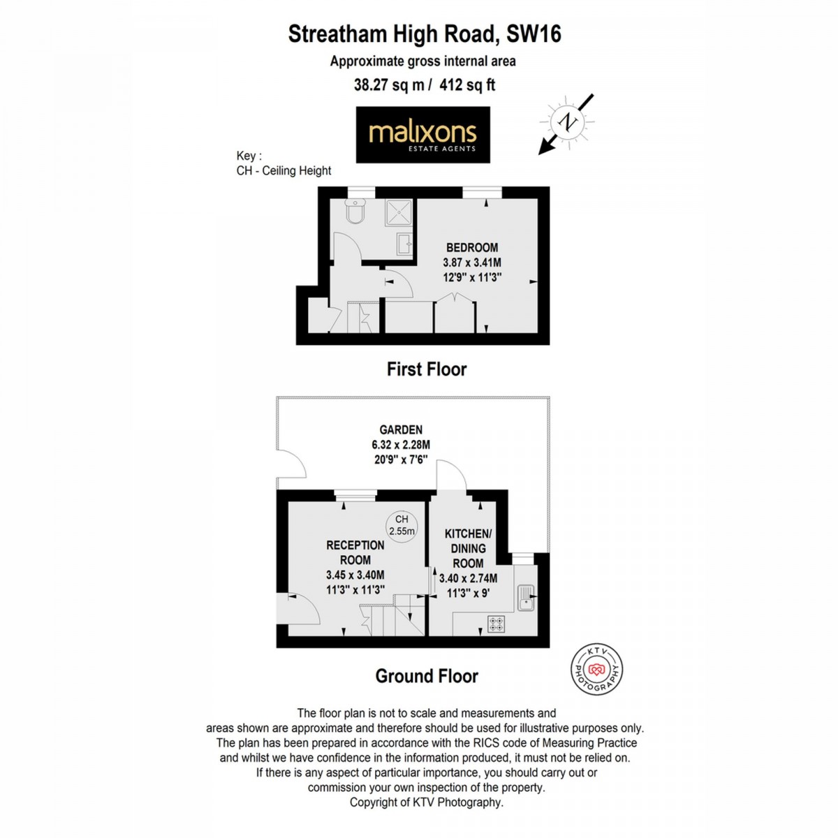 Floorplan for Streatham High Road, London, SW16