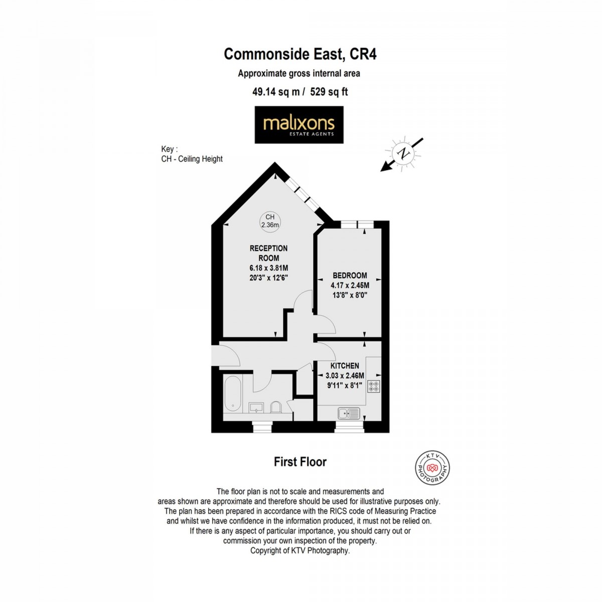 Floorplan for Commonside East, Mitcham, CR4