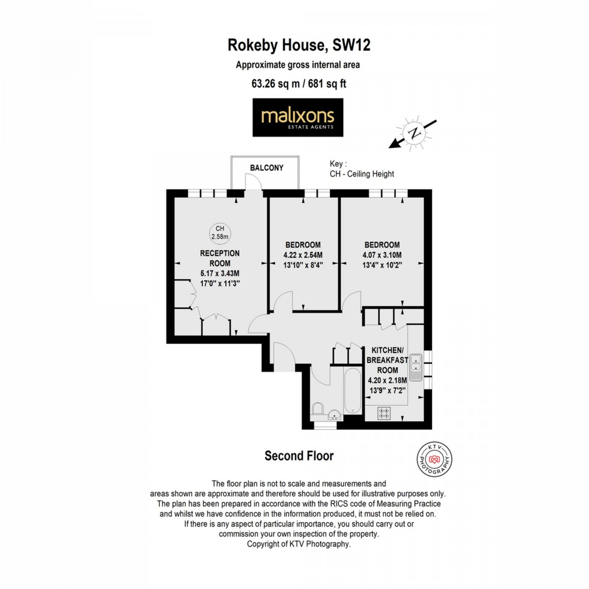 Floorplan for Lochinvar Street, Rokeby House Lochinvar Street, SW12
