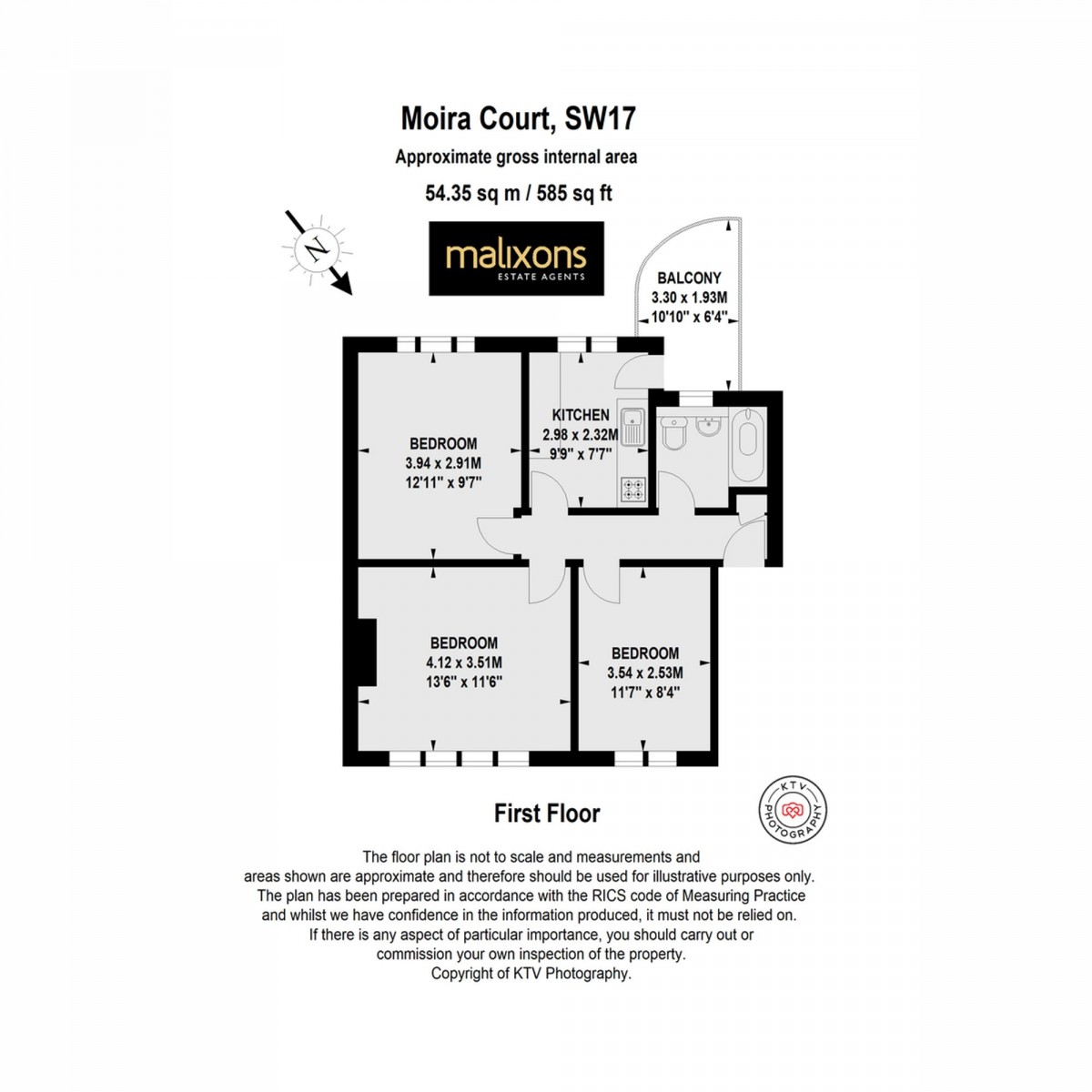 Floorplan for Balham High Road, Moira Court Balham High Road, SW17