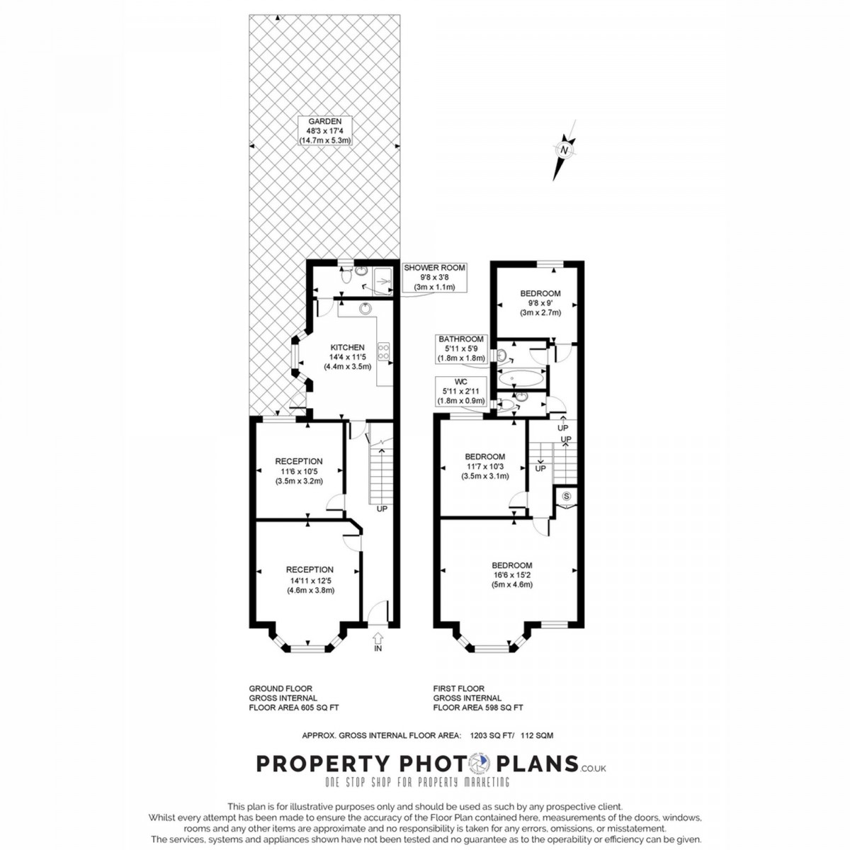 Floorplan for Mellison Road, London, SW17