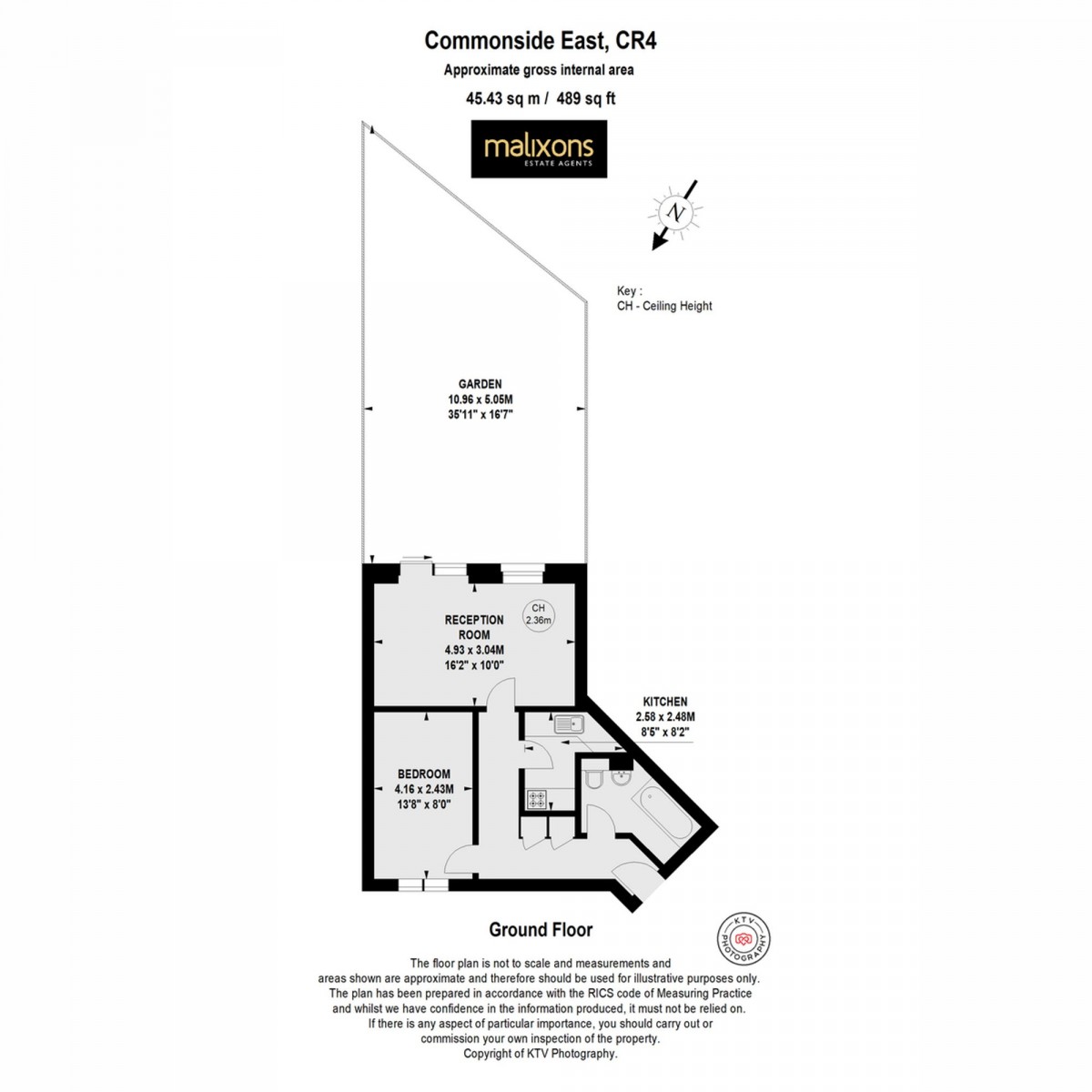 Floorplan for Commonside East, Mitcham, CR4