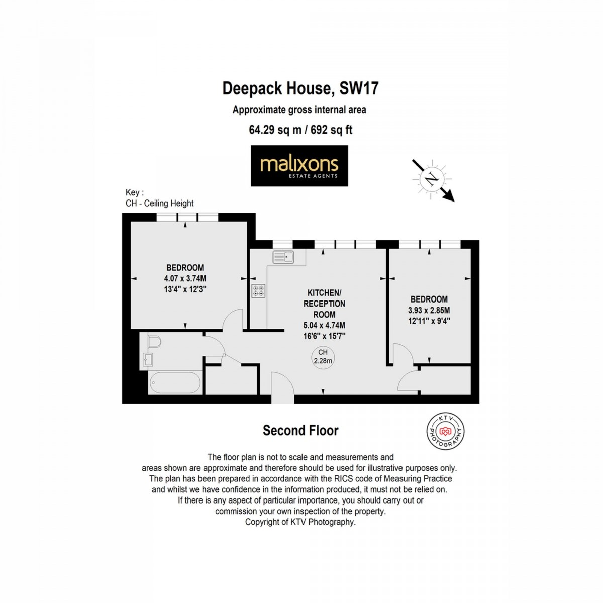 Floorplan for Garratt Lane, Deepak House, SW17