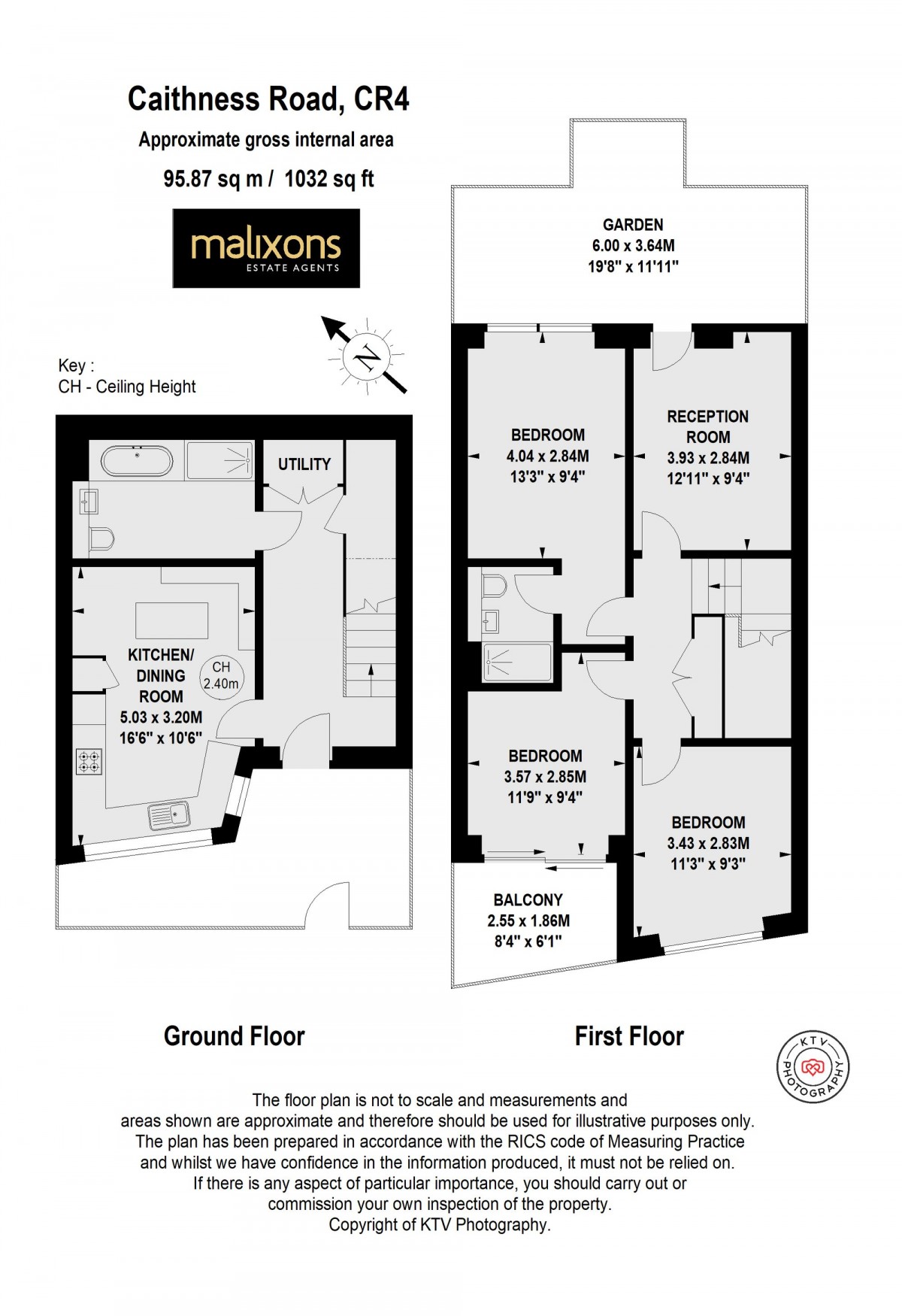 Floorplan for Caithness Road, Mitcham, CR4