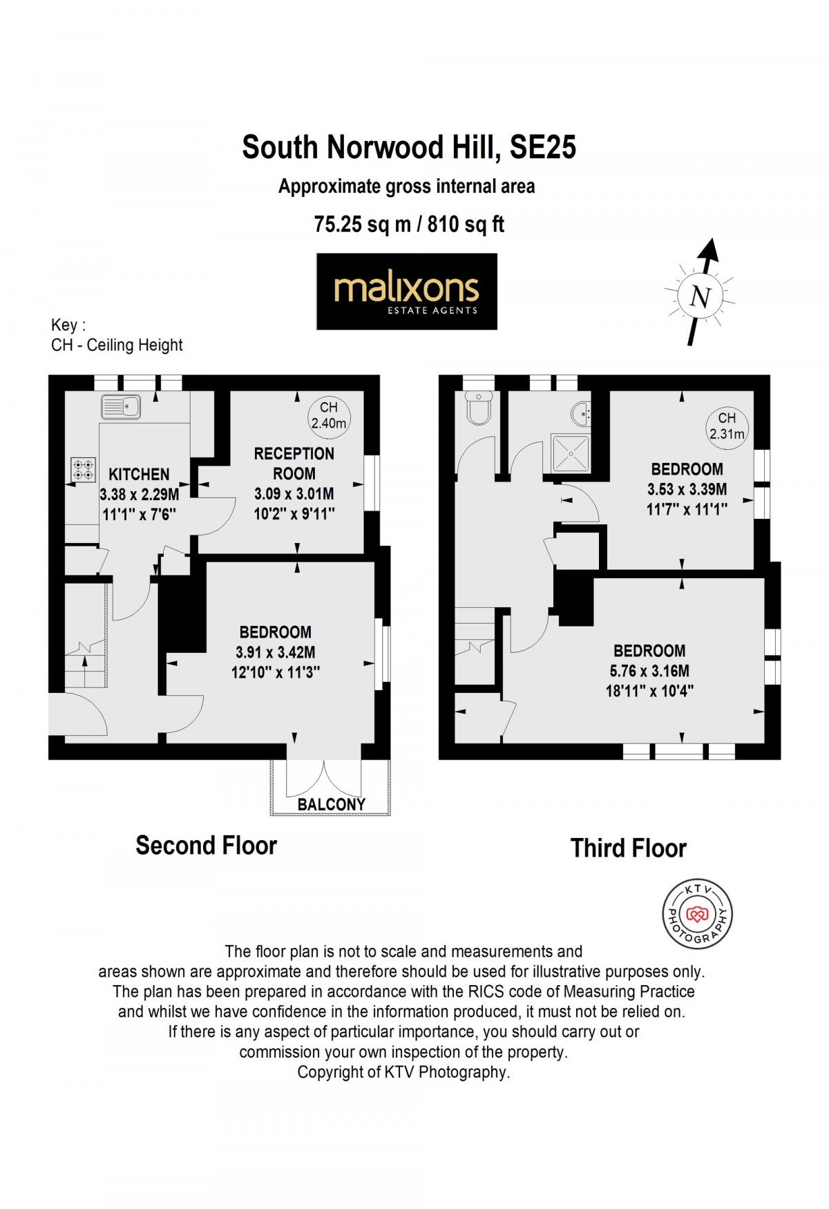 Floorplan for South Norwood Hill, London, SE25