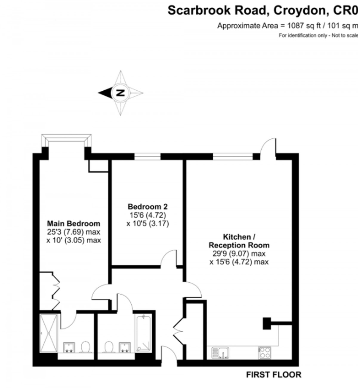 Floorplan for Scarbrook Road, The Exchange, CR0