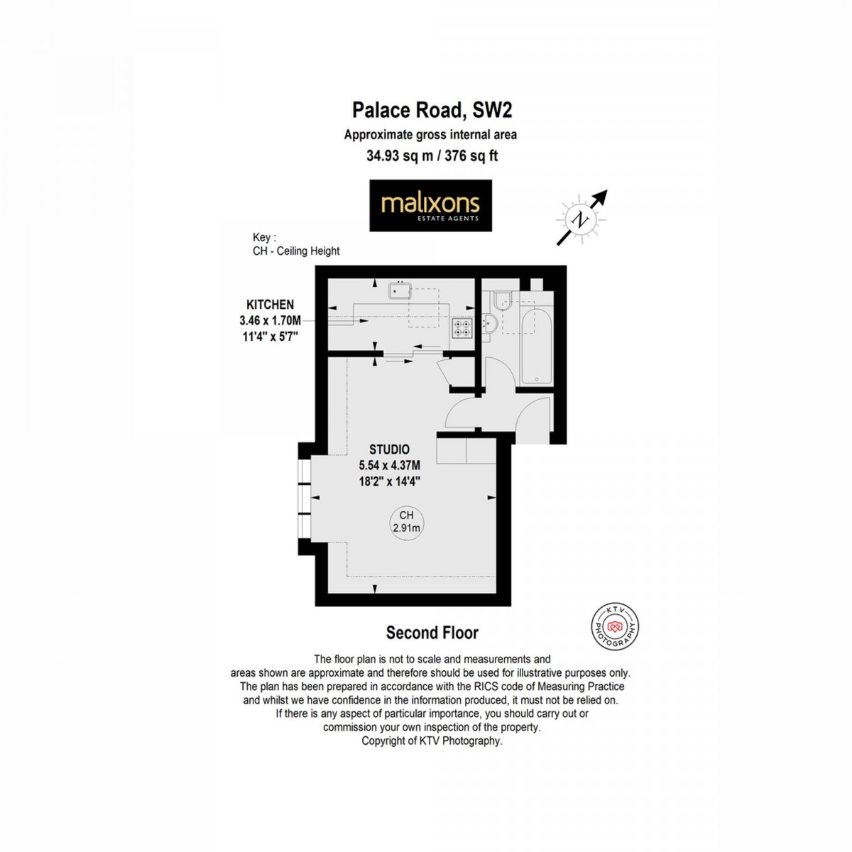 Floorplan for Palace Road, London, SW2