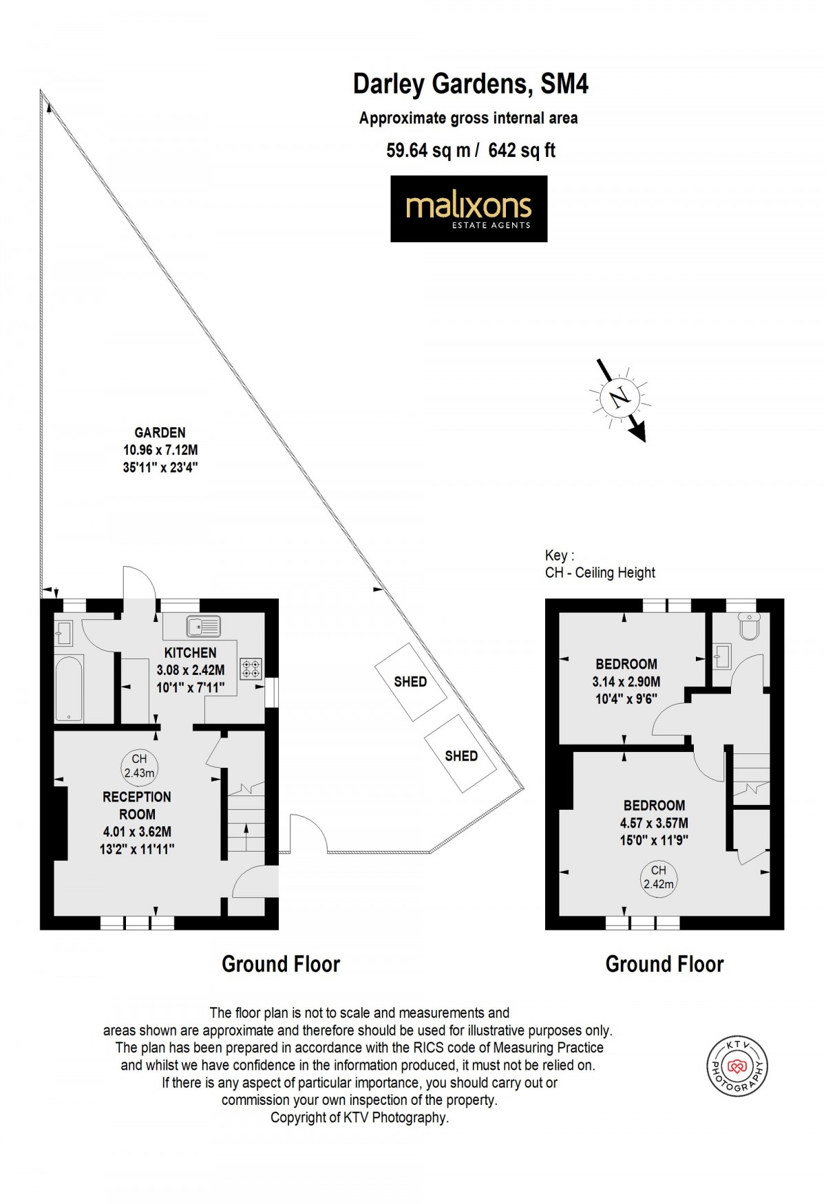Floorplan for Darley Gardens, Morden, SM4