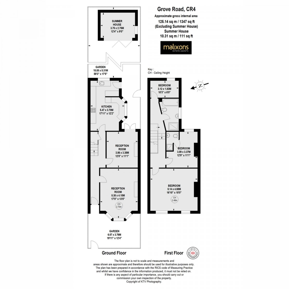 Floorplan for Grove Road, Mitcham, CR4