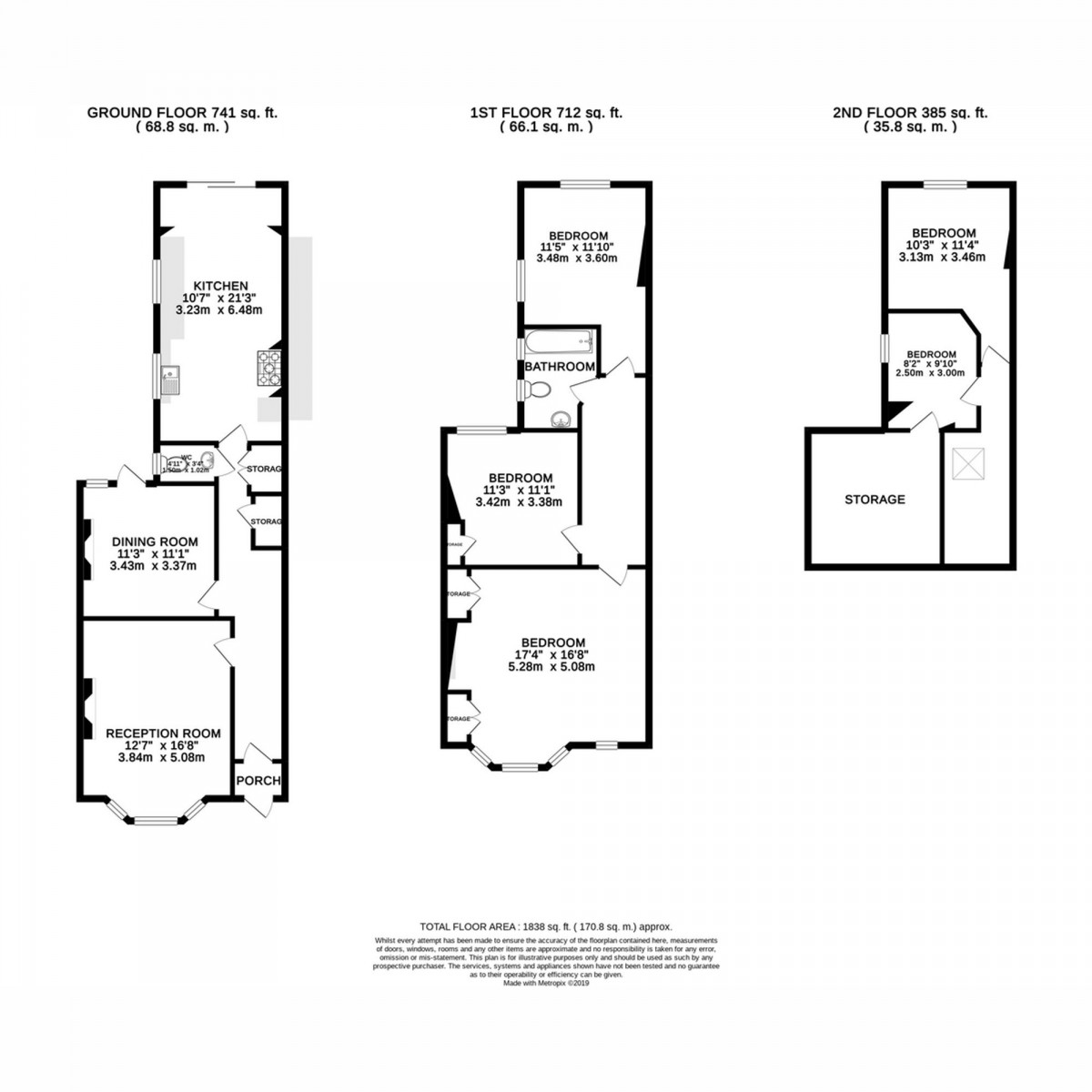 Floorplan for Melfort Road, Thornton Heath, CR7